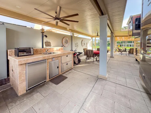 a view of outdoor space and deck