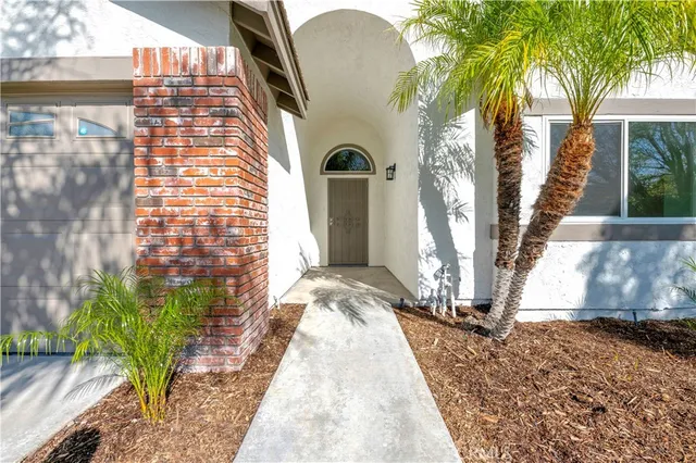 a front view of a house