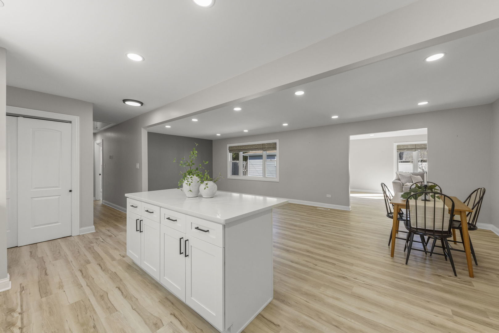 405 Turf Lane Wheaton, IL 60187 - Photo 5 of 29 a living room with furniture and a wooden floor