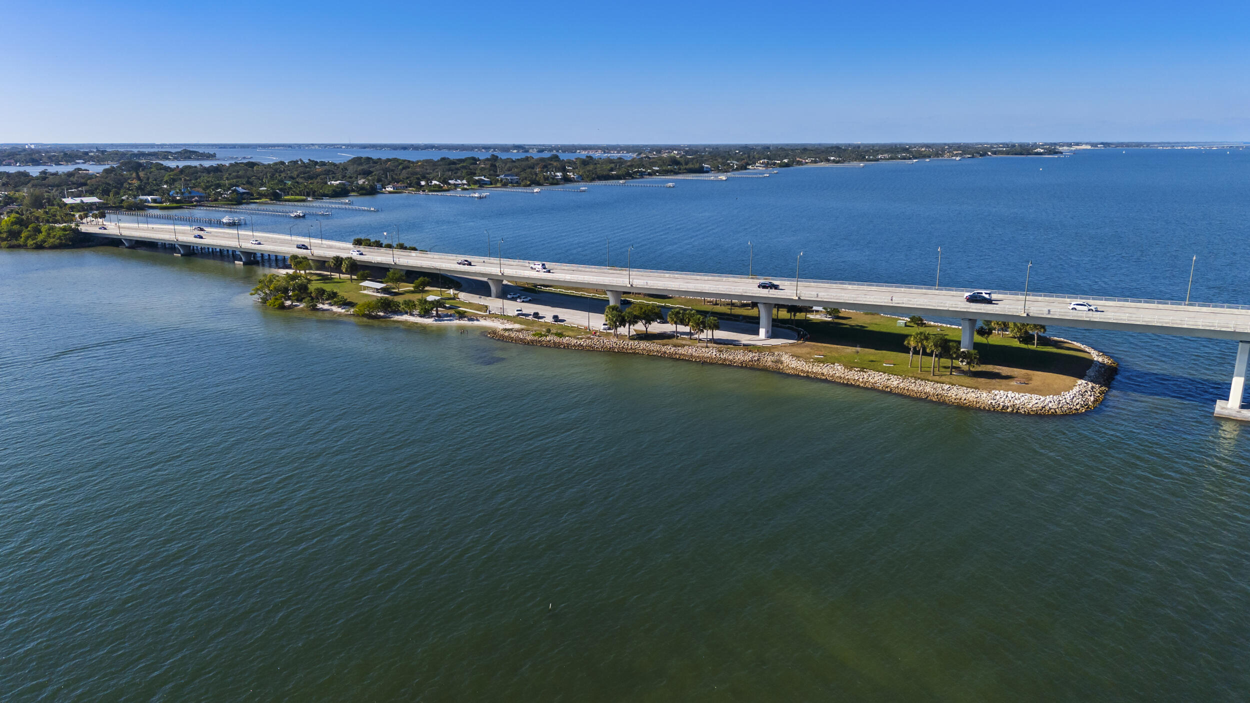 36 South Sewalls Point Road Sewall's Point, FL 34996 - Photo 34 of 38 a view of a city with lawn chairs