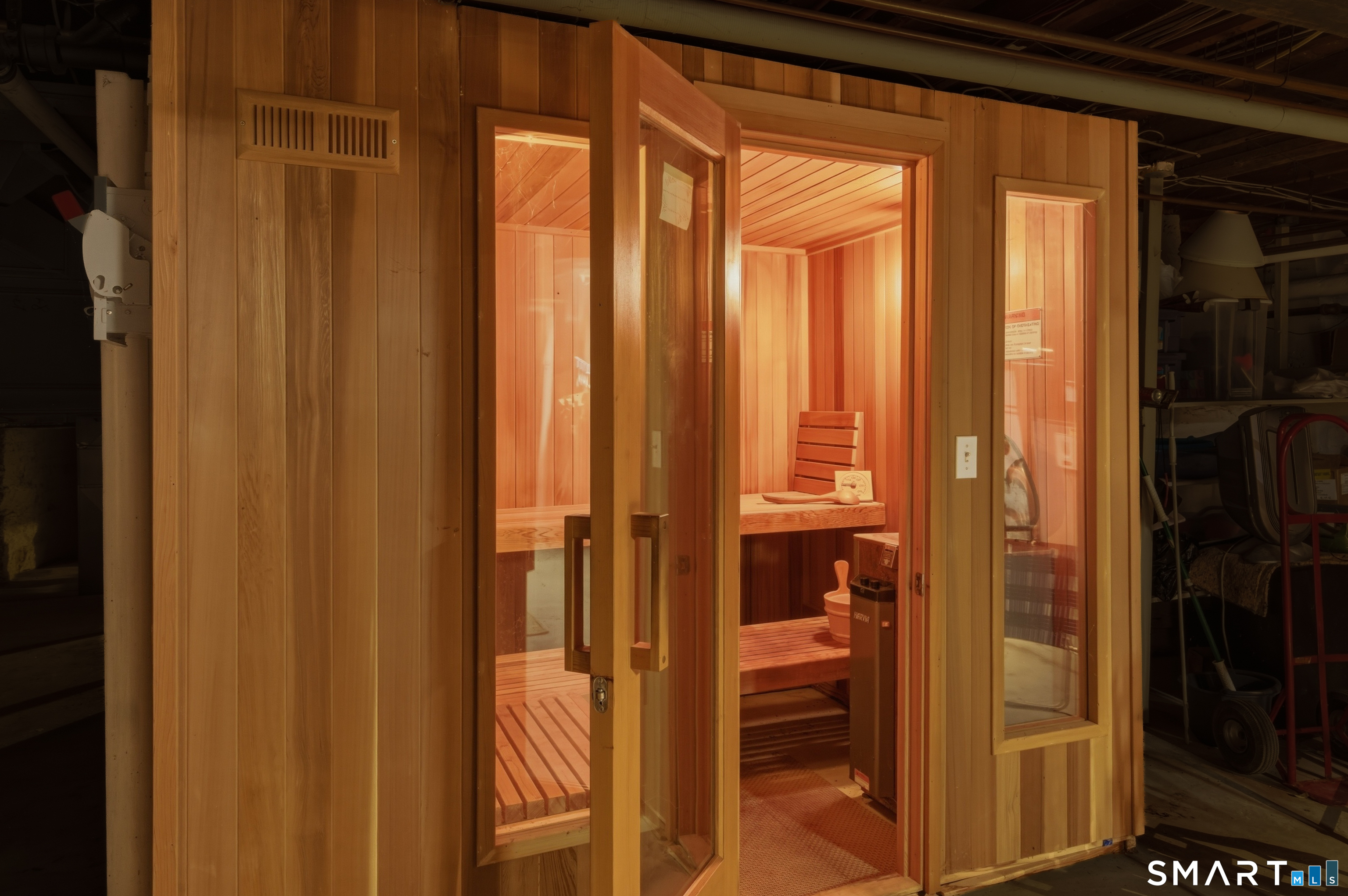 433 Wrights Crossing Road Pomfret, CT 06259 - Photo 21 of 36 The sauna in the lower level is where you'll go after your workout