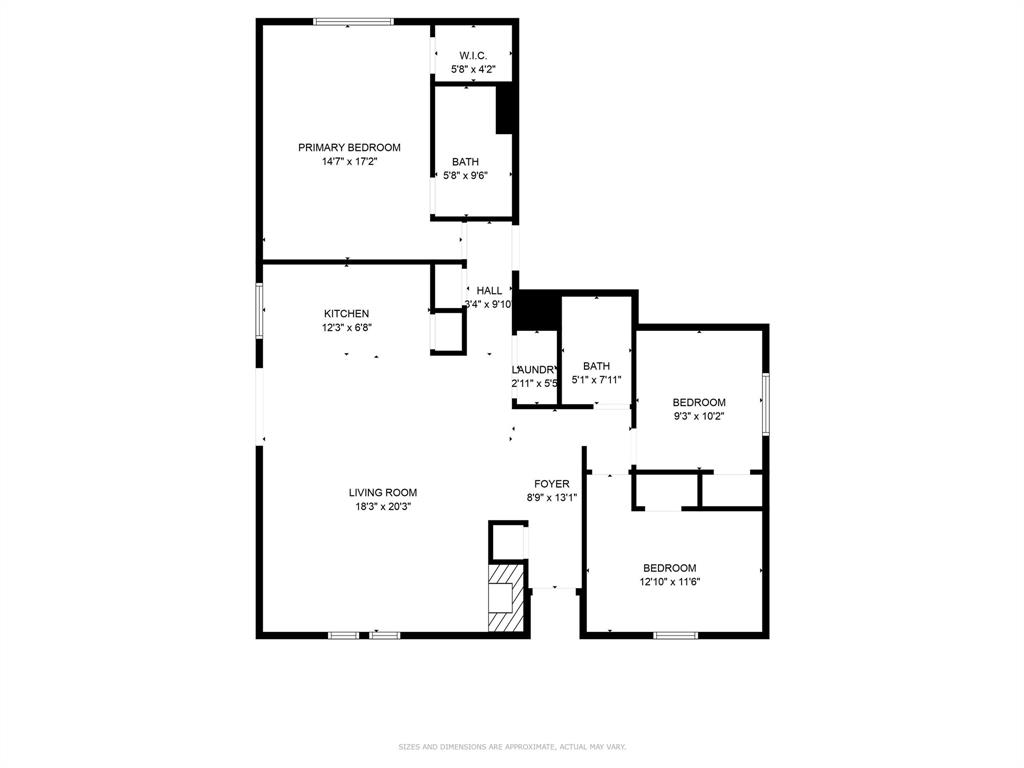 4613 Tarry Drive Garland, TX 75043 - Photo 4 of 38 a picture of a floor plan