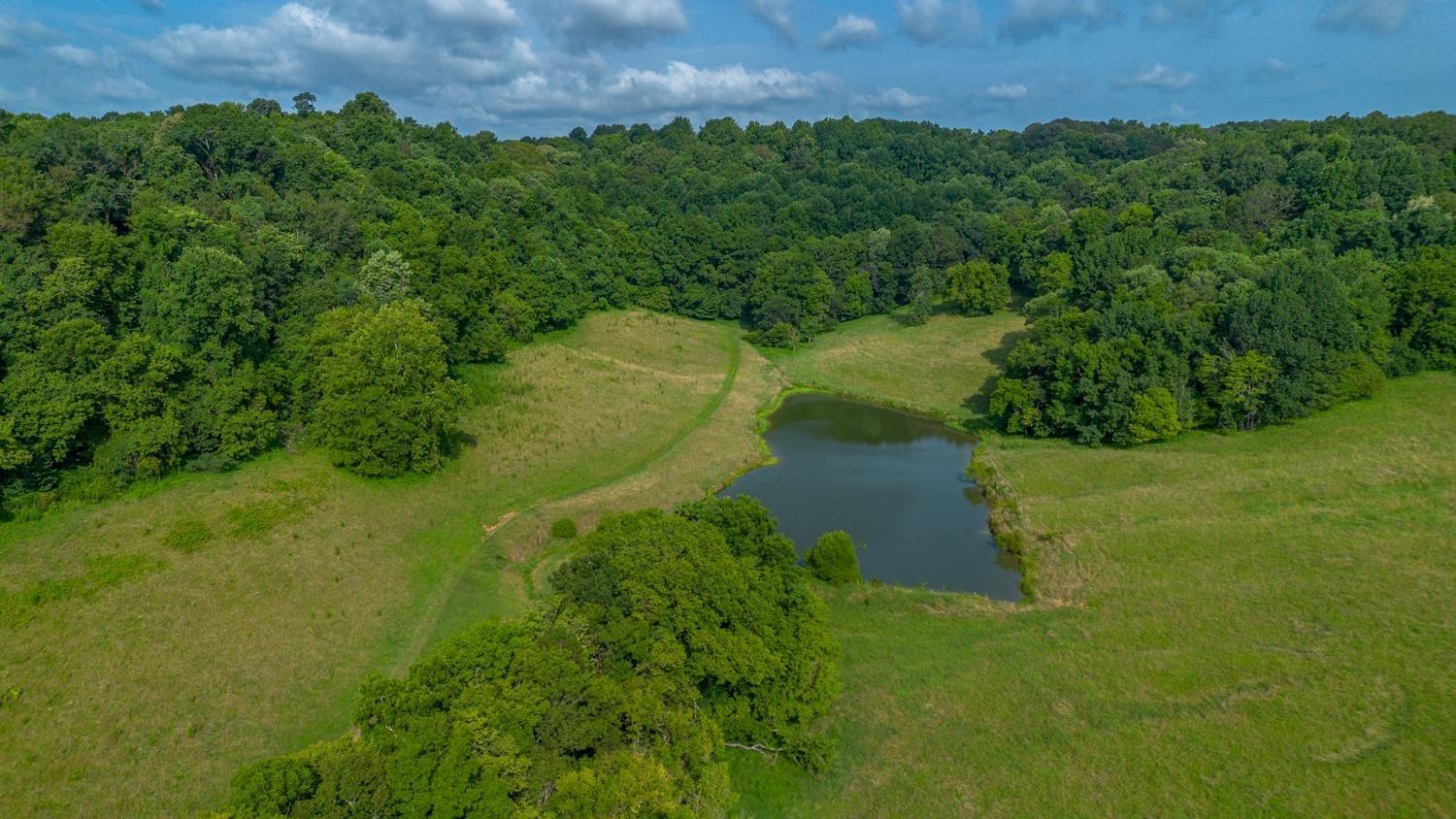 2244 Baptist Branch Road Mount Pleasant, TN 38474 - Photo 47 of 47 an aerial view of a house with a yard