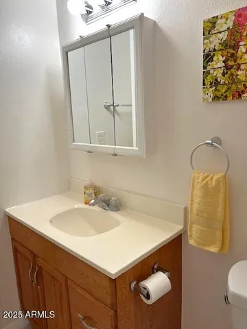 a view of a wooden door