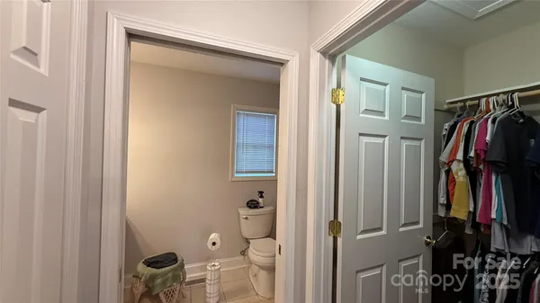 a view of a walk in closet