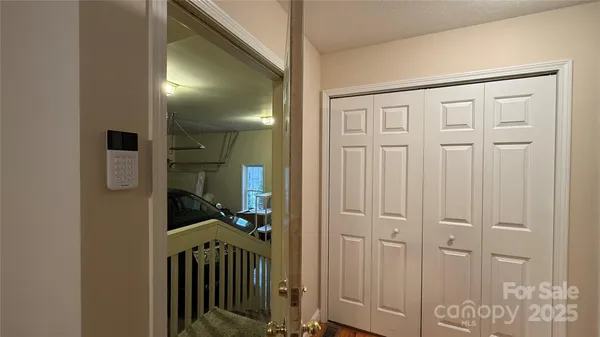 a view of a hallway with a elevator
