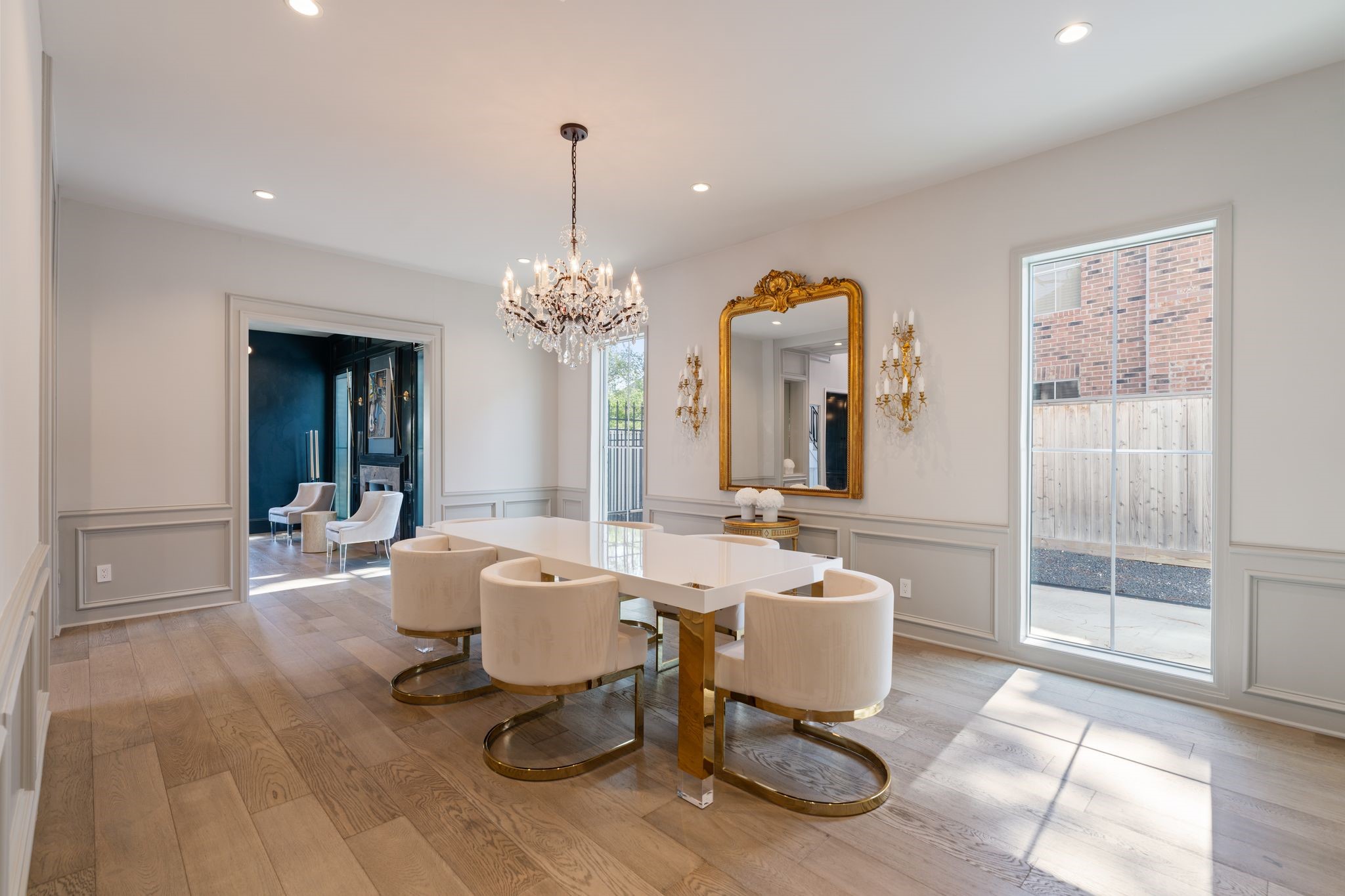 6012 Riverview Way Houston, TX 77057 - Photo 8 of 50 a lobby with furniture and chandelier