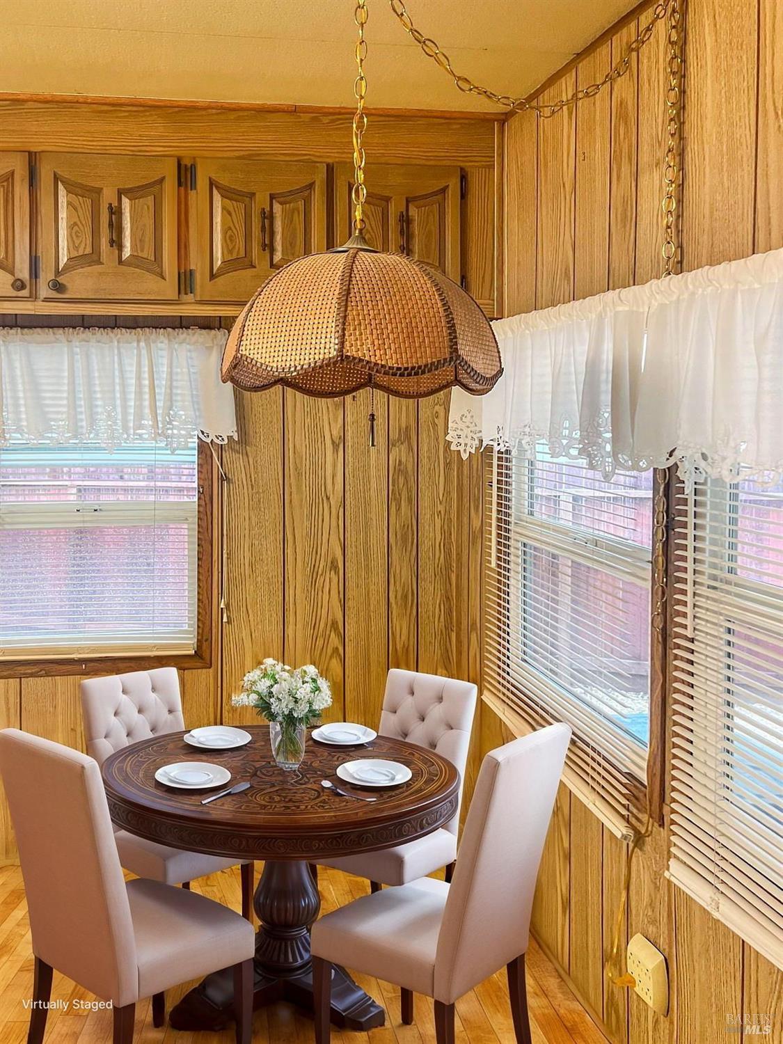 55 Plymouth Way Santa Rosa, CA 95403 - Photo 8 of 19 Virtually staged dining area in kitchen.