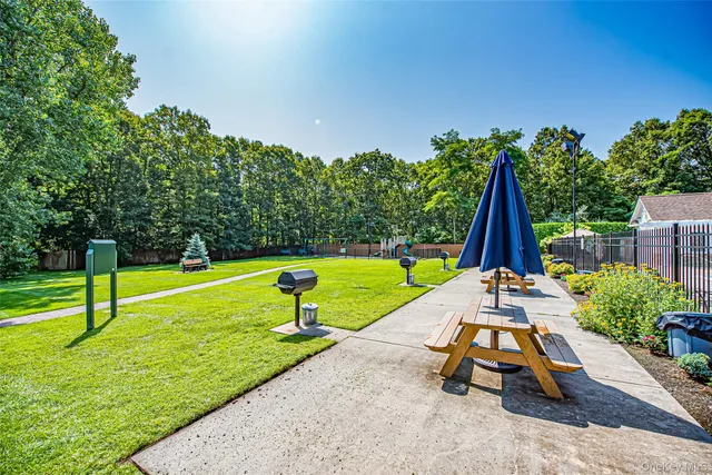 a view of a park with slide