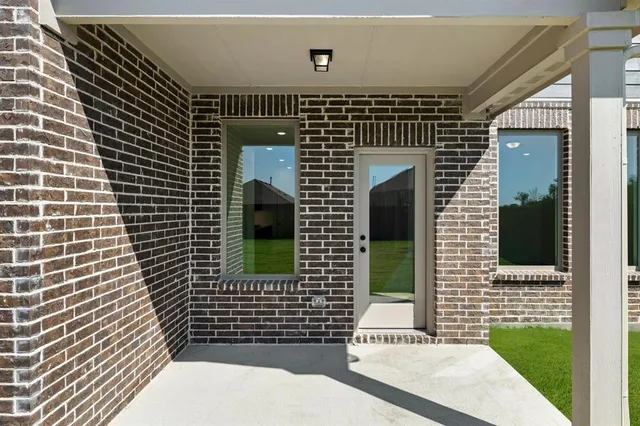 a view of house and front door