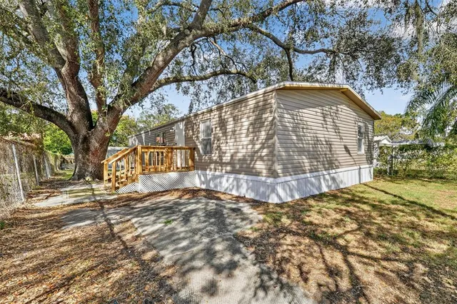 a view of outdoor space with garden