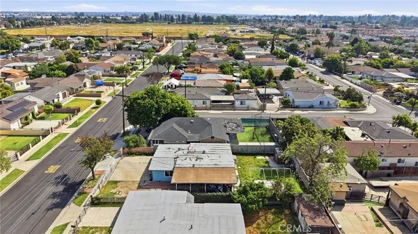 an aerial view of a city with lots of residential buildings