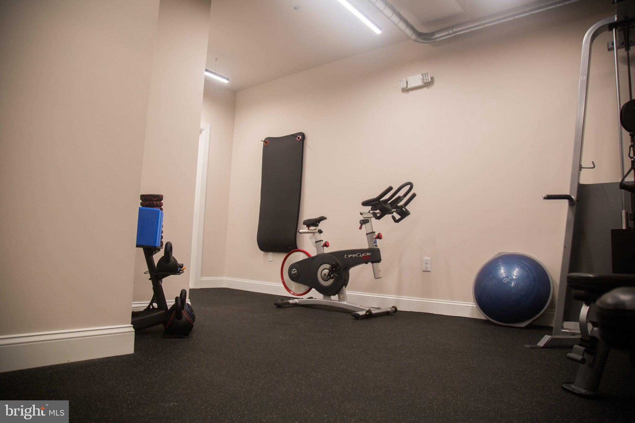 600 North Howard Street, Unit 101 Baltimore, MD 21201 - Photo 21 of 36 a view of a room with gym equipment