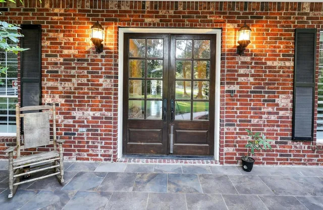 a view of outdoor seating space