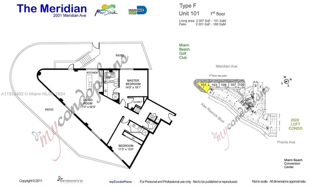 $1,700,000 | 2001 Meridian Avenue, Unit 101, Miami Beach, FL 33139