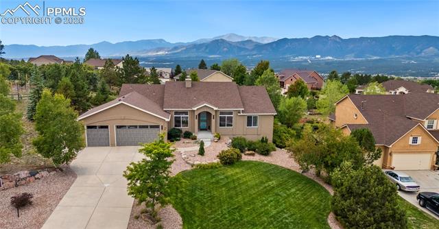 15110 Ridgefield Lane Colorado Springs, CO 80921 - Photo 49 of 50 Aerial front view with United States Air Force Academy in the background