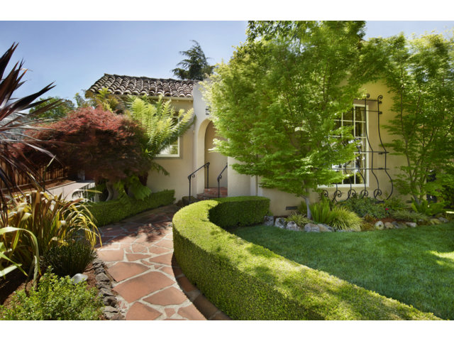 215 Channing Road Burlingame, CA 94010 - Photo 1 of 11 a garden view with a seating space