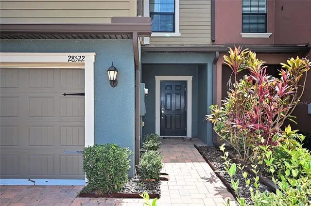 a front view of a house