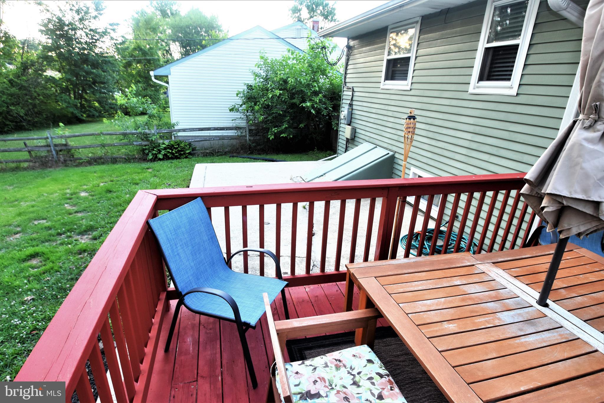 104 Patricia Road Newark, DE 19713 - Photo 39 of 48 HUGE Rear Deck. Fenced Yard. Patio too.