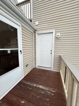 a view of a front door of a house