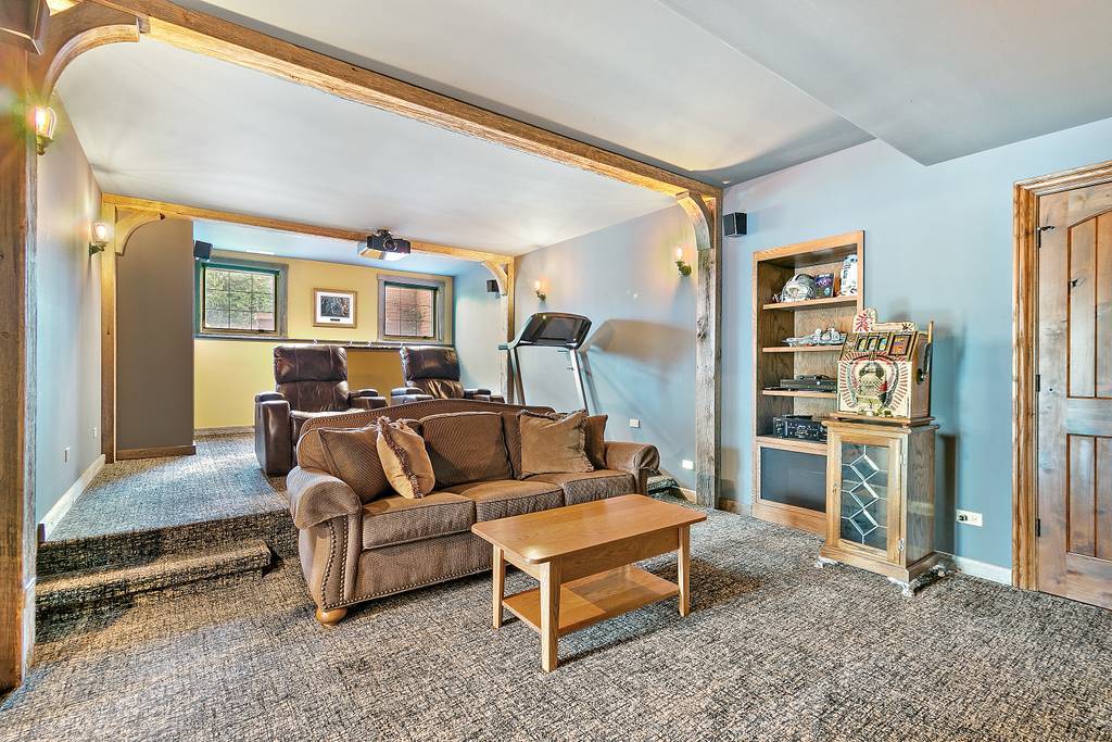 385 Spring Creek Road Barrington Hills, IL 60010 - Photo 45 of 53 a living room with furniture and a flat screen tv