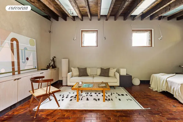 a view of outdoor space with seating area