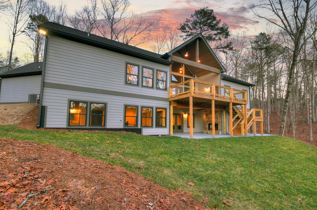 158 Treeline Lane Ellijay, GA 30540 - Photo 84 of 95 a front view of a house with a yard