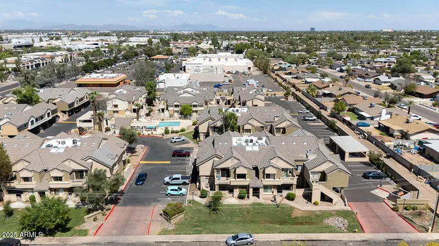 a view of a street with a building in front of it