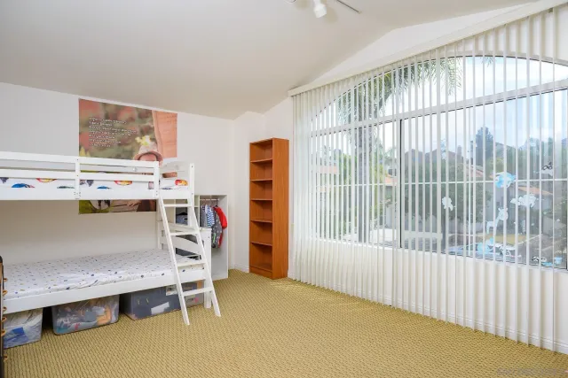 a workspace with furniture and a window