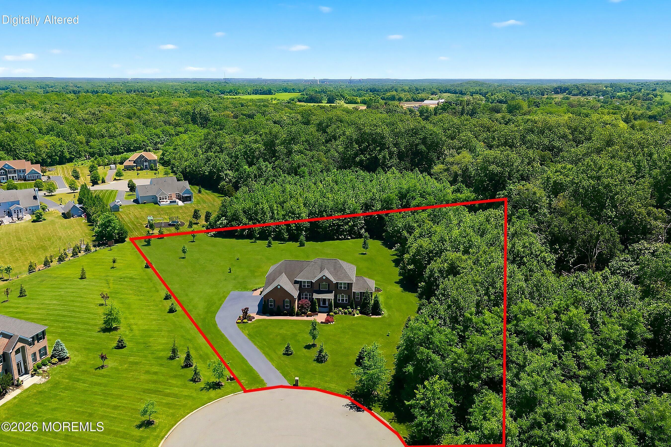 6 Valley Court Cream Ridge, NJ 08514 - Photo 4 of 48 02-Front Aerial 1 OUTLINE