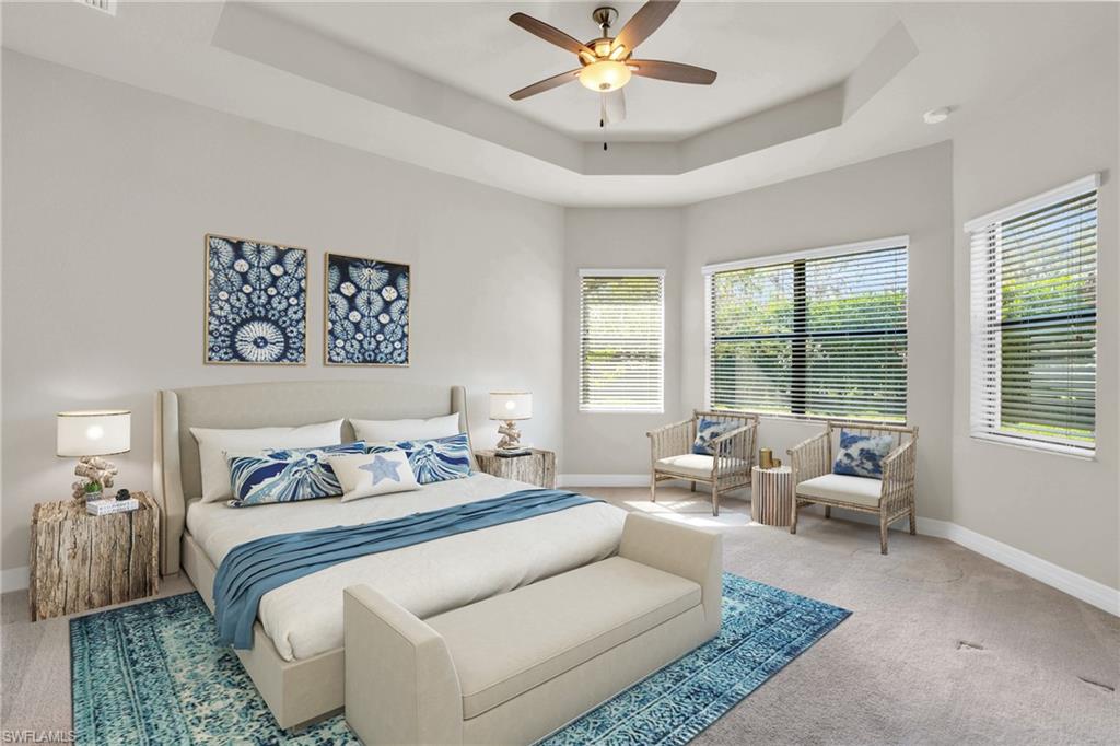 4420 Aurora Street Naples, FL 34119 - Photo 8 of 50 1st Floor Primary Bedroom Virtually Staged