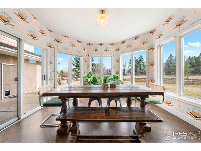 a view of a living room and furniture