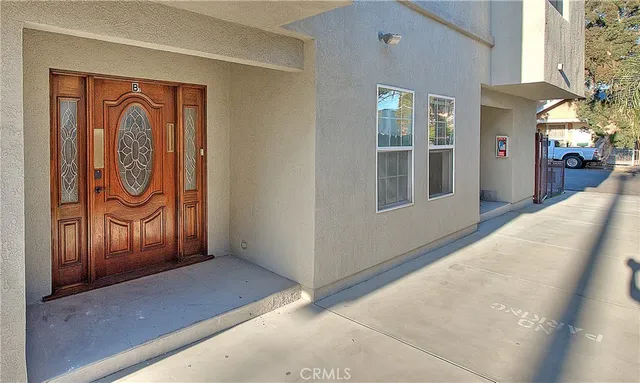 a view of an entryway door