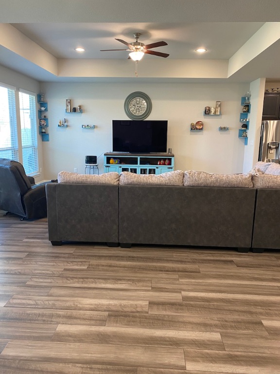 2034 Brisbane Way Bryan, TX 77807 - Photo 4 of 26 a living room with furniture and a flat screen tv