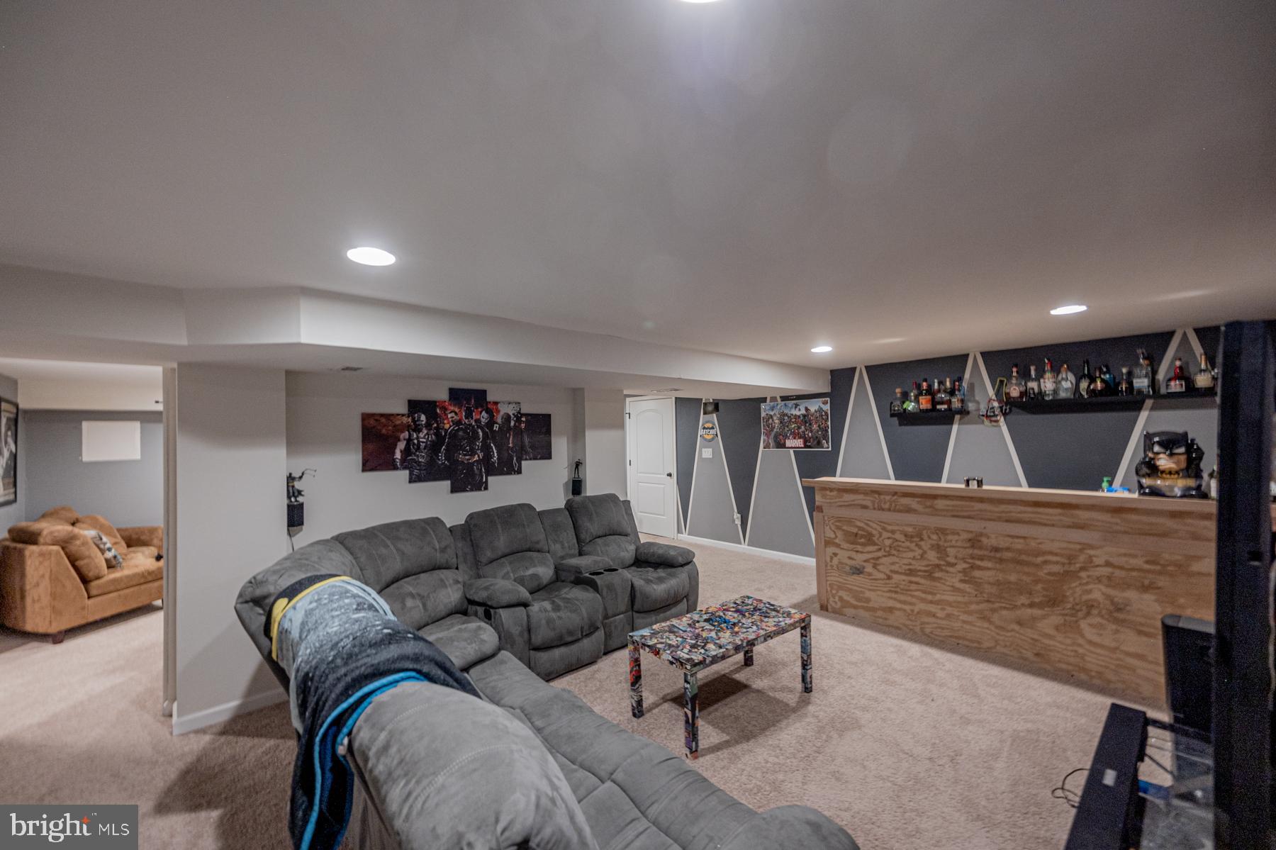 3 Cedarhill Road Randallstown, MD 21133 - Photo 28 of 37 Fully Finished basement with bar