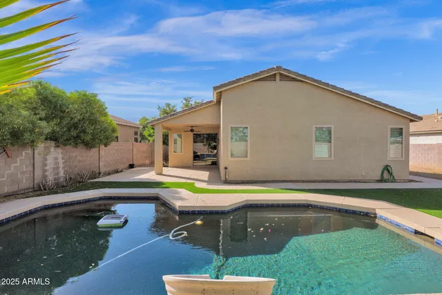 a view of a house with pool