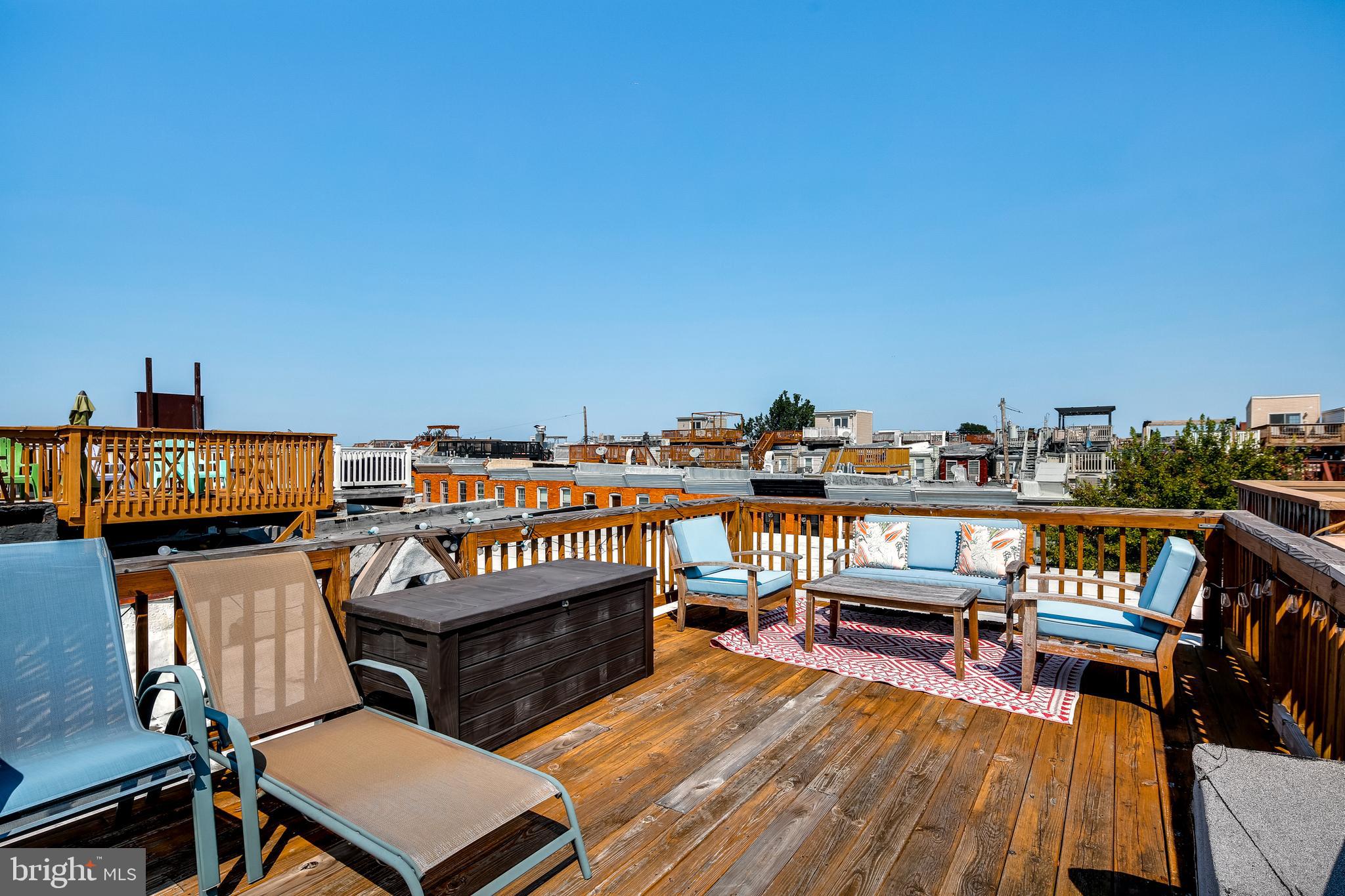 728 South Curley Street Baltimore, MD 21224 - Photo 27 of 29 Gorgeous Skyline Views From Rooftop Deck!