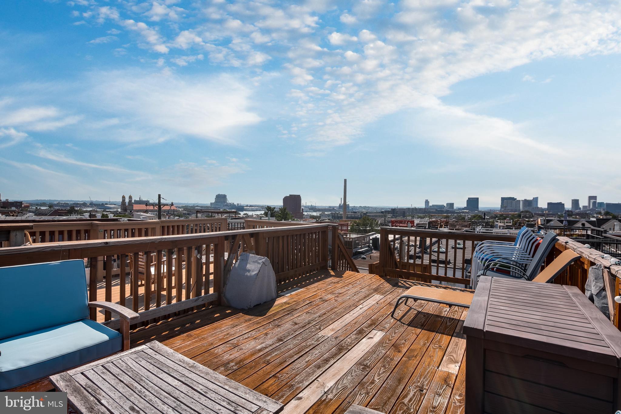 728 South Curley Street Baltimore, MD 21224 - Photo 28 of 29 Gorgeous Skyline Views From Rooftop Deck!