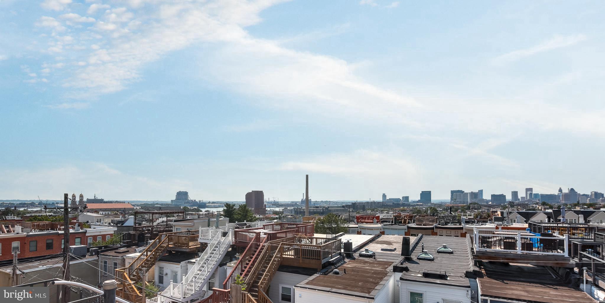 728 South Curley Street Baltimore, MD 21224 - Photo 29 of 29 Gorgeous Skyline Views From Rooftop Deck!