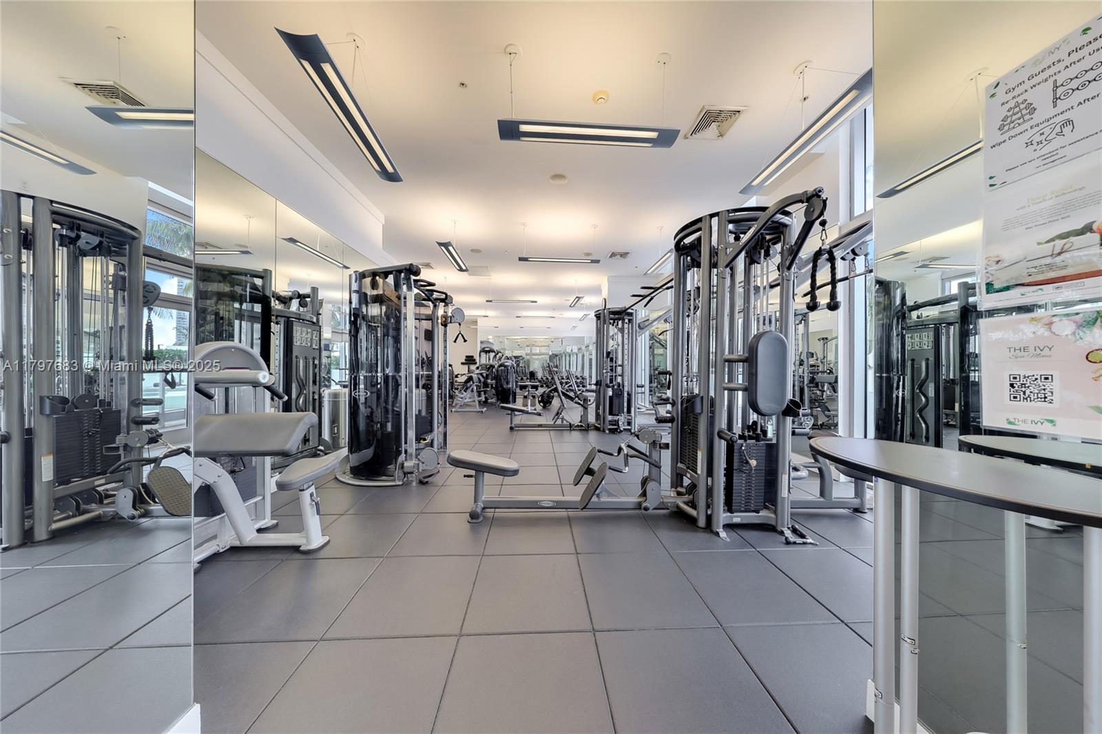 90 Southwest 3rd Street, Unit 1514 Miami, FL 33130 - Photo 24 of 25 a view of a room with gym equipment