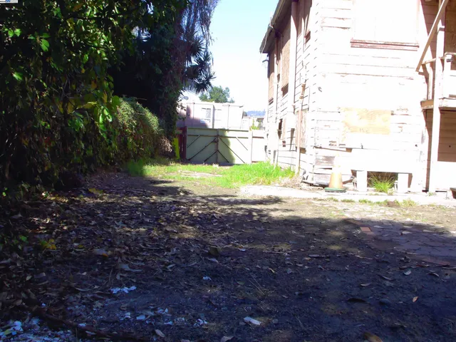 a view of backyard with green space