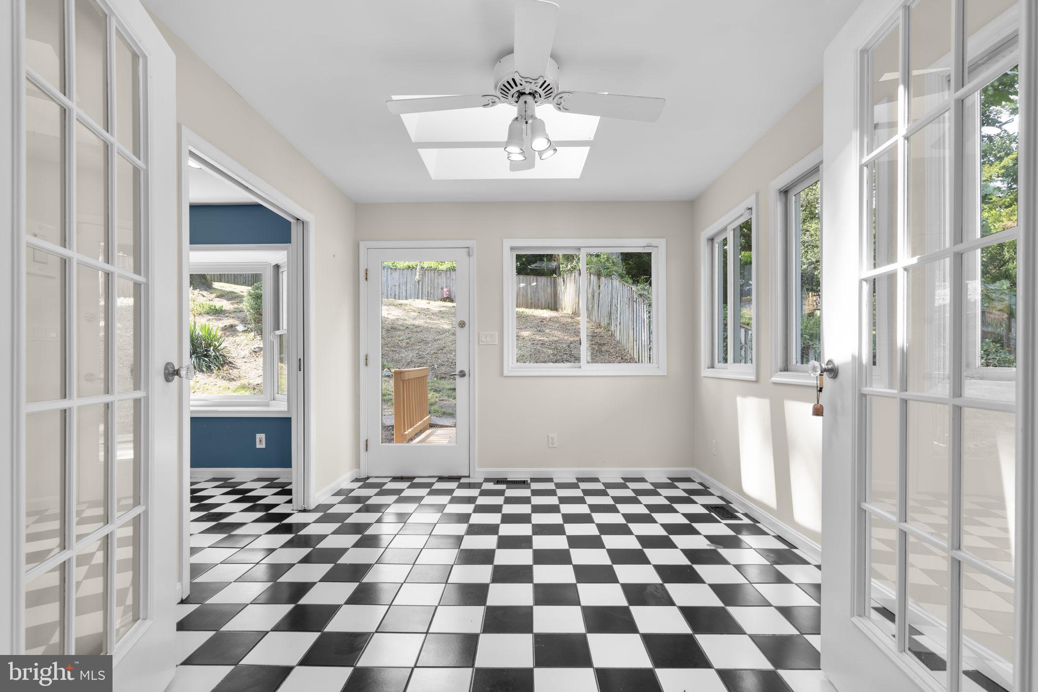 822 Loxford Terrace Silver Spring, MD 20901 - Photo 12 of 61 a black and white checkered floor with a black white checkered floor