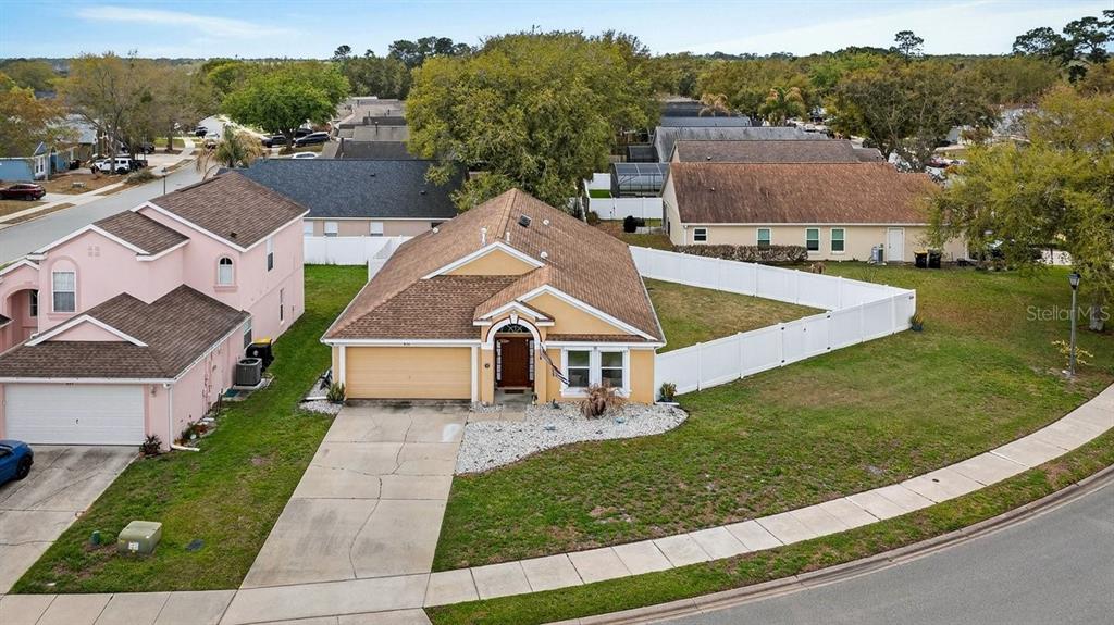 630 Fawn Ridge Drive Orange City, FL 32763 - Photo 42 of 55 an aerial view of a house with a garden