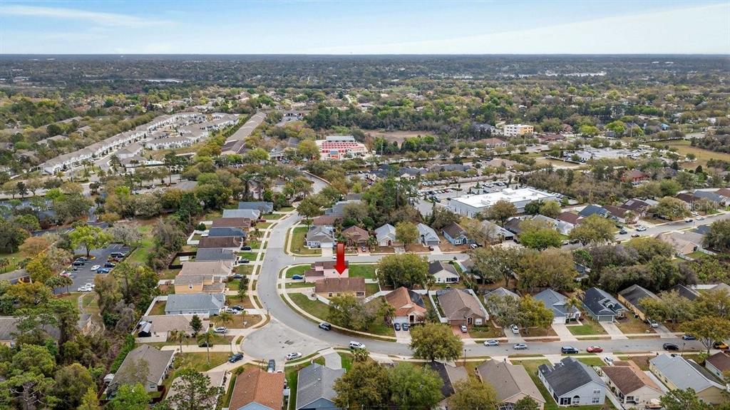 630 Fawn Ridge Drive Orange City, FL 32763 - Photo 53 of 55 an aerial view of residential houses with city view