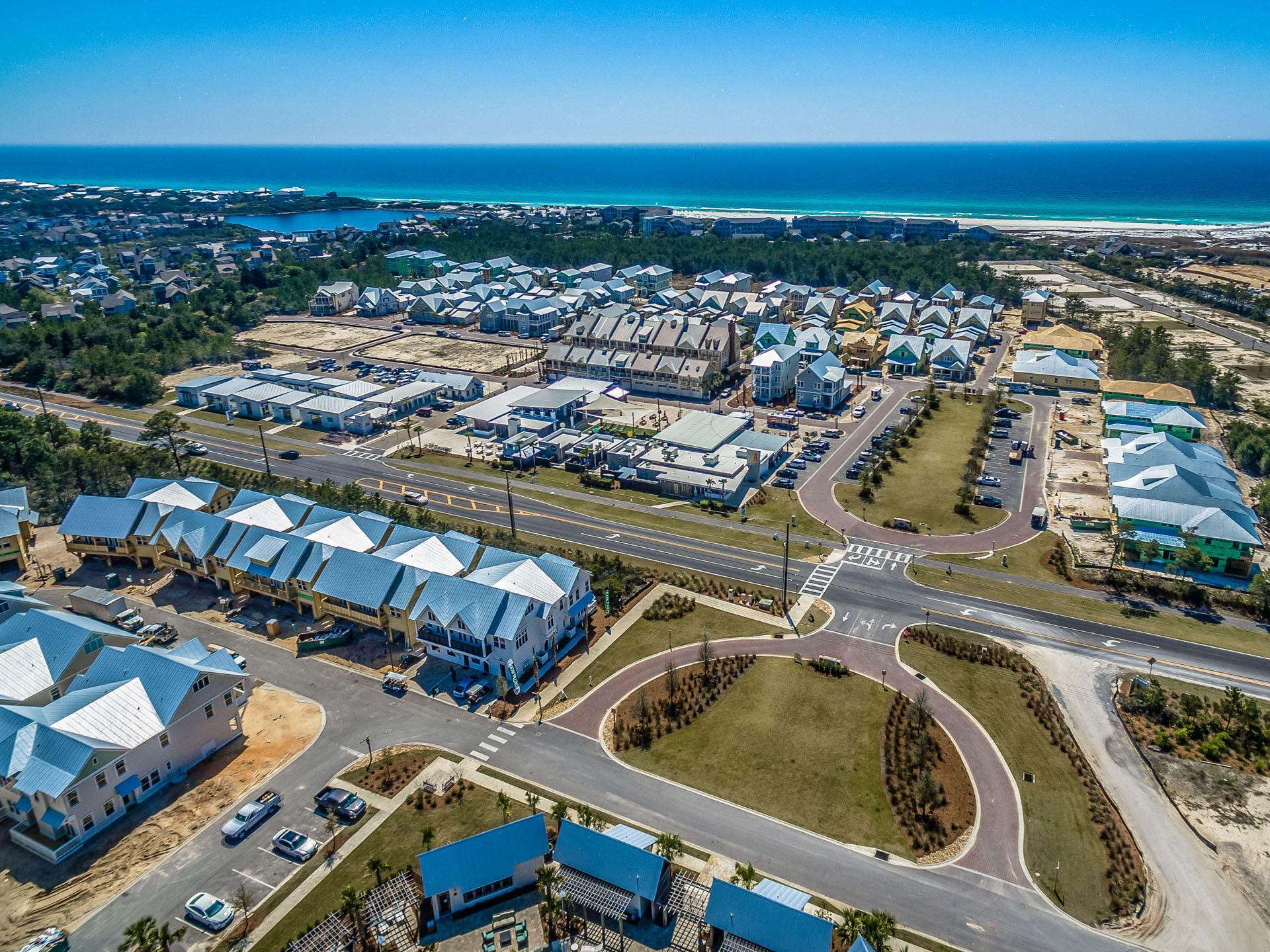 89 East Pine Lands Loop, Unit A Inlet Beach, FL 32461 - Photo 31 of 40 an aerial view of a city