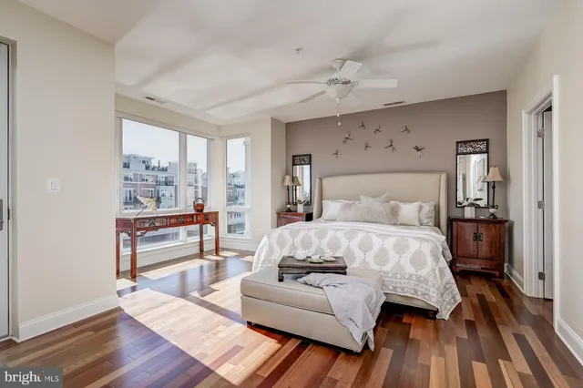 a view of a balcony with city view