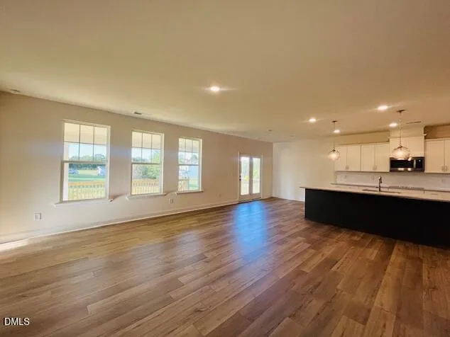 wooden floor in an empty room