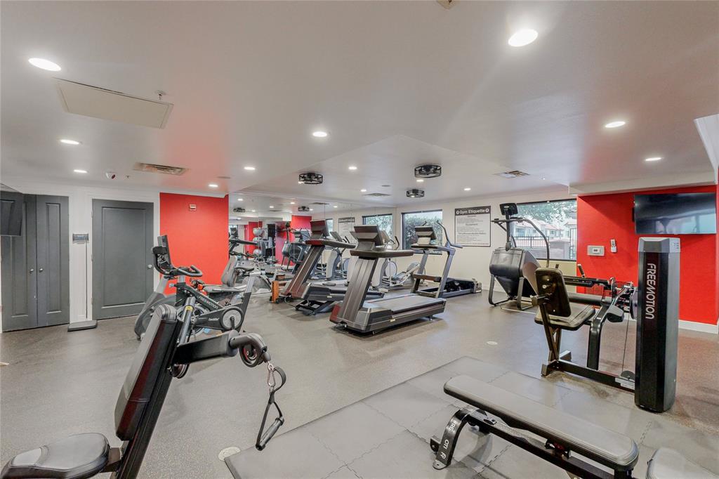 330 Las Colinas Boulevard East, Unit 1116 Irving, TX 75039 - Photo 28 of 36 a view of a room with gym equipment