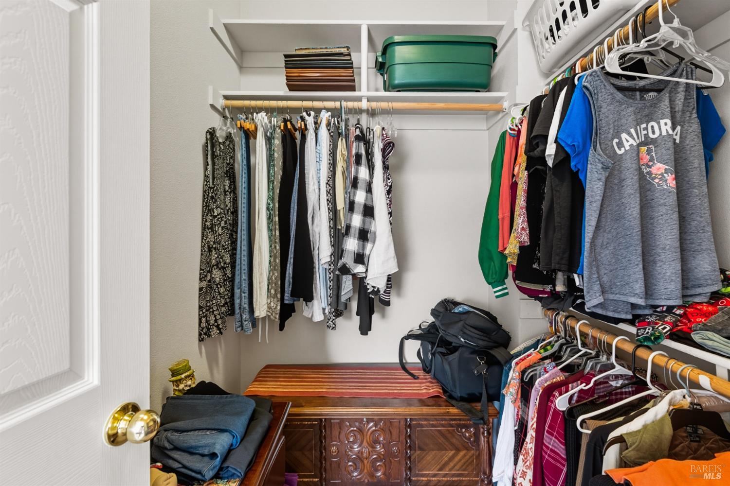 1724 Palomino Court Healdsburg, CA 95448 - Photo 23 of 30 a view of walk in closet with clothes and shoes
