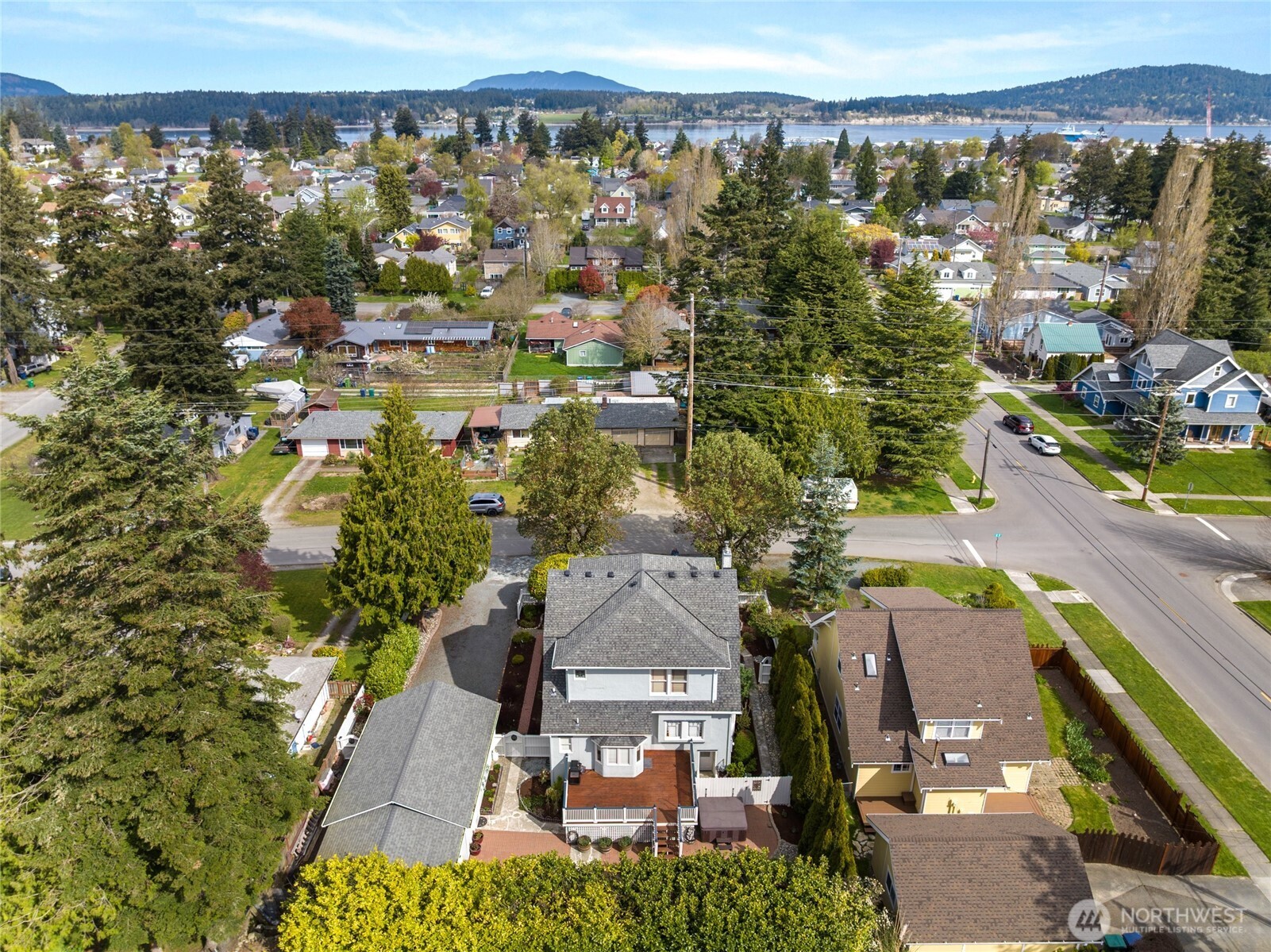 1507 15th Street Anacortes, WA 98221 - Photo 26 of 40 an aerial view of residential houses with outdoor space